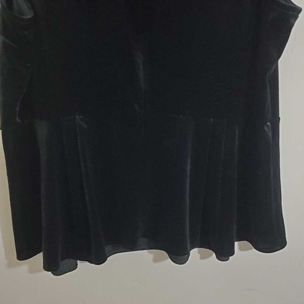 NWT Velvet Lane Bryant Velour Beaded Sleeveless Top Black Size 22 24 Dressy - Picture 8 of 11